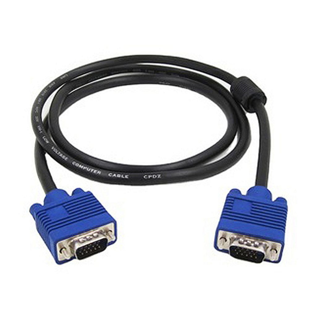 Cabo Vga Macho X Vga Macho Com 1,5 Metros Computador