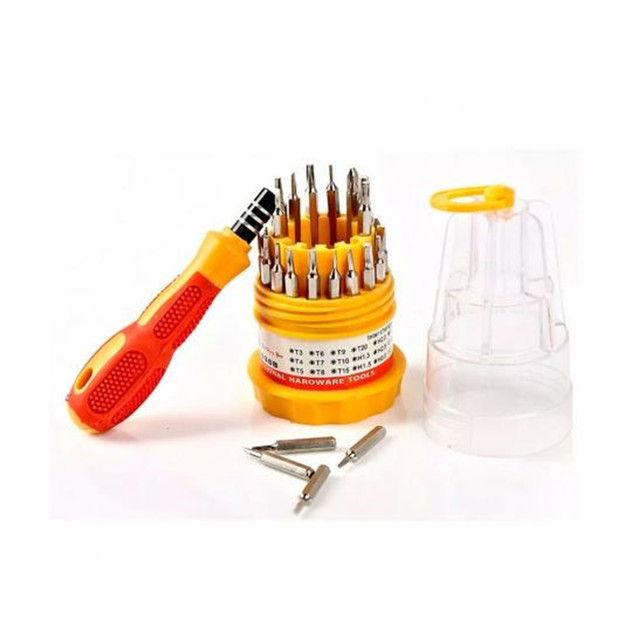 Kit Jogo Chave Fenda Phillips Torx Estojo Precisão 31 Em 1