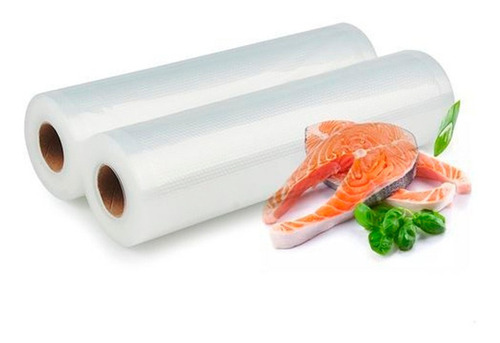 Rolo Bobina De Saco Para Seladora A Vácuo Ranhuras 25cm X 5m