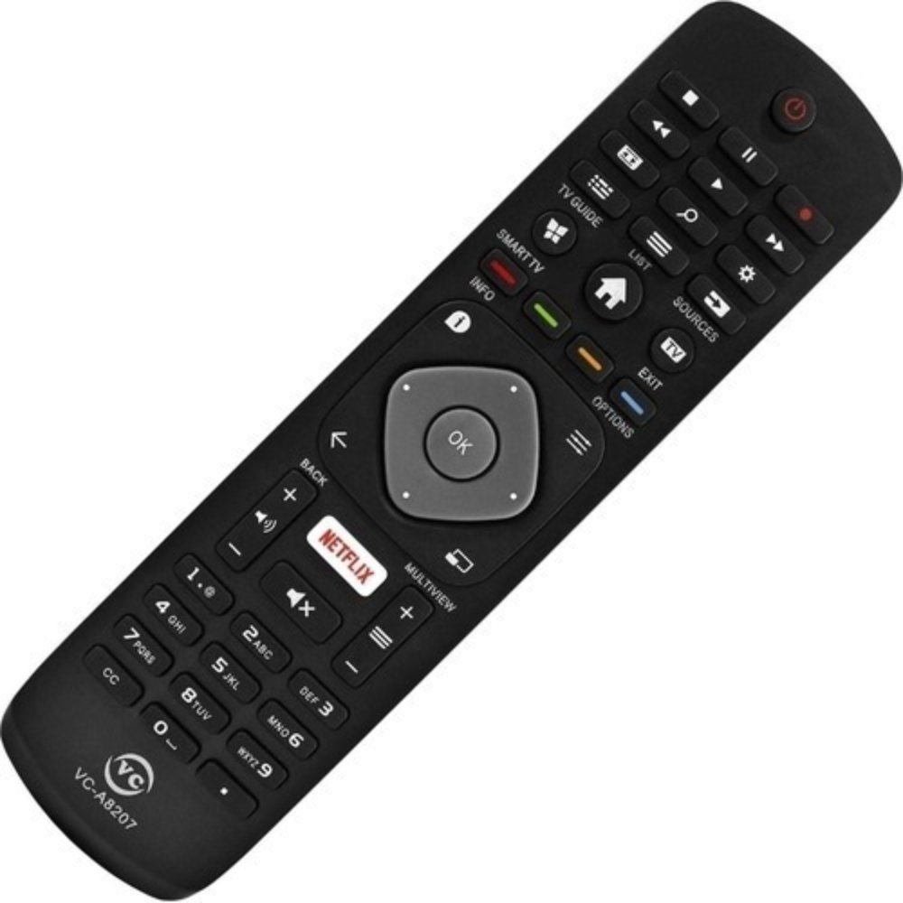 Controle Remoto compatível com Tv Philips Ref: VC-A8207 W-8049A