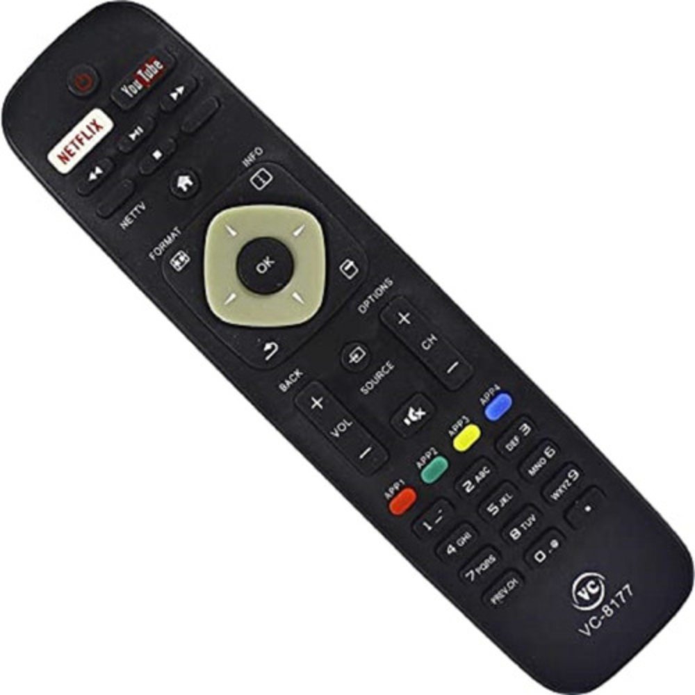 Controle Remoto Compatível com Tv Philips Ref: LE-7516 VC-8177