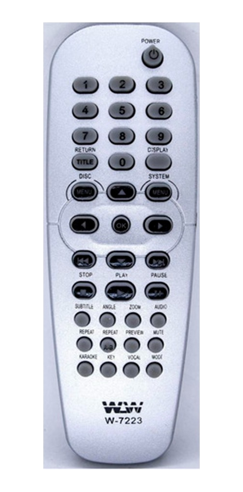 Remote Controle Dvd Philips Prata Ref:7223