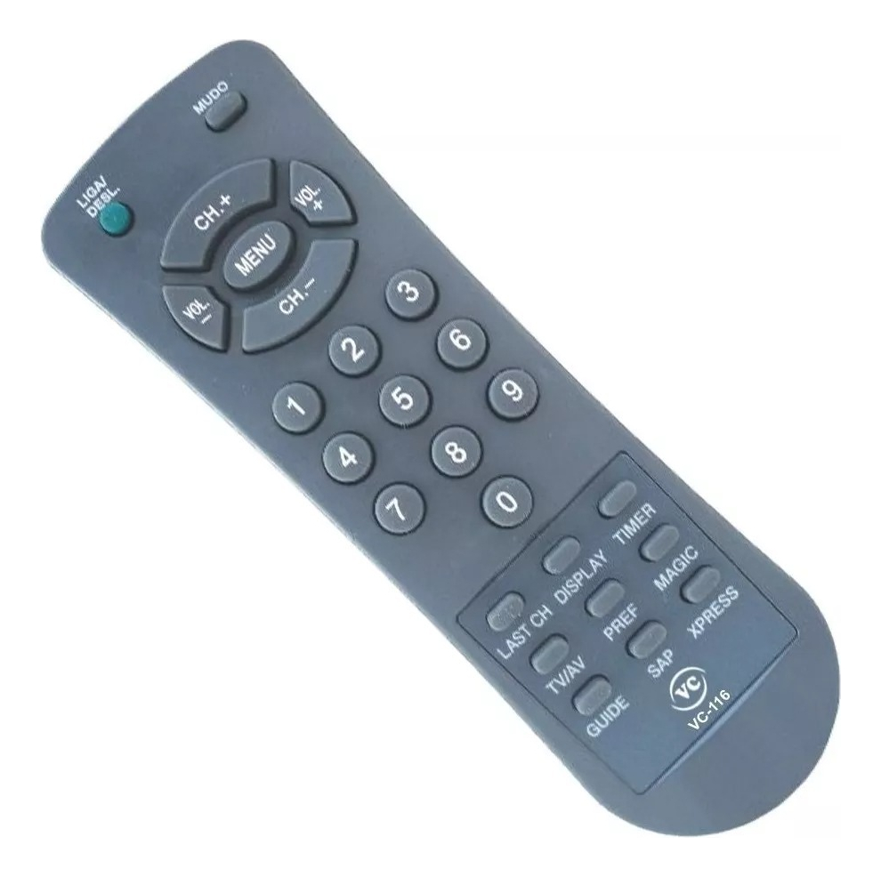 Controle Remoto Compatível Com Tv Philco VC-120