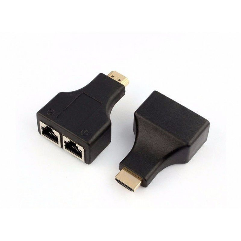 Extensor Hdmi 30 Metros Via 1 Cabo Rede Rj45 Cat5E/6 Cobre