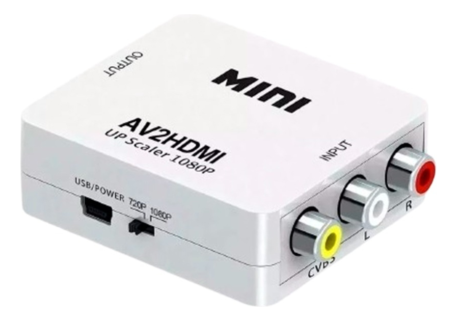 Mini Adaptador Conversor >>imput Rca<< X Output Hdmi