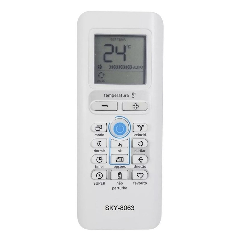 Controle Remoto Compatível com AR CONDICIONADO SPRINGER MIDEA FBG-8063 LE-7295