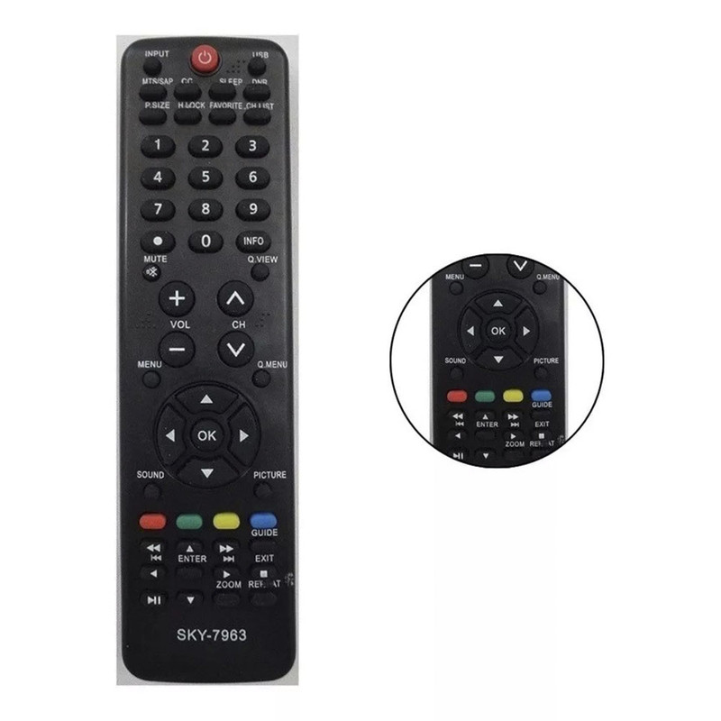 Controle Remoto Universal Compatível Com Tv H-buster Led/lcd VC-9877