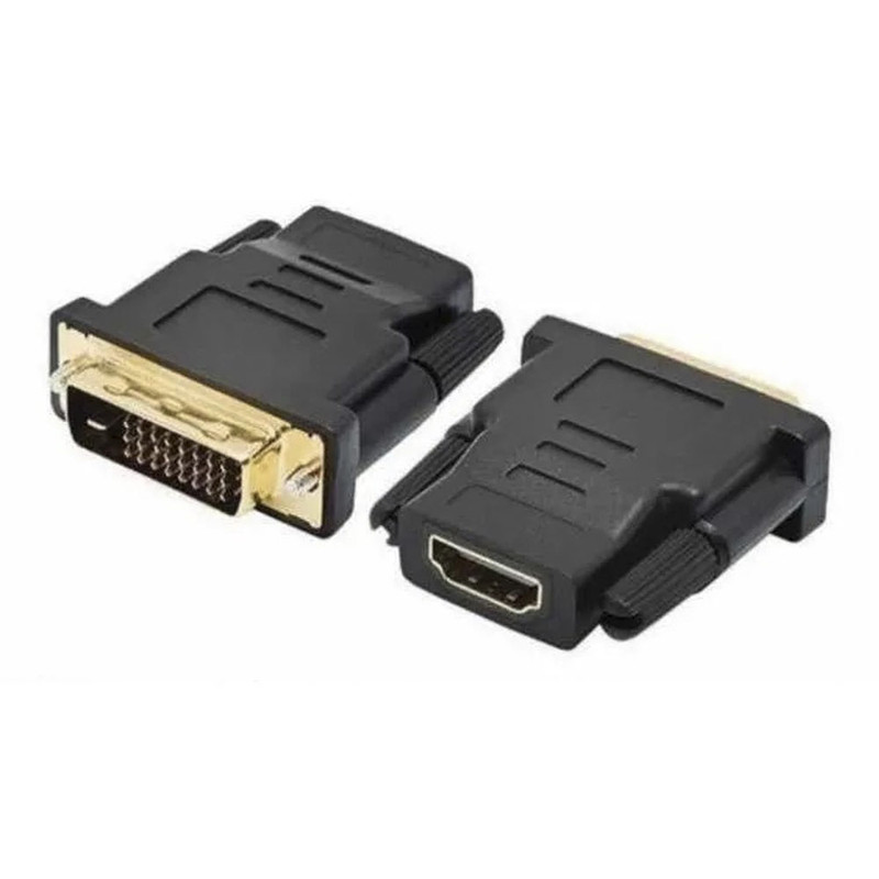 Conector Adaptador Dvi-D Macho X Hdmi Fêmea 24+1