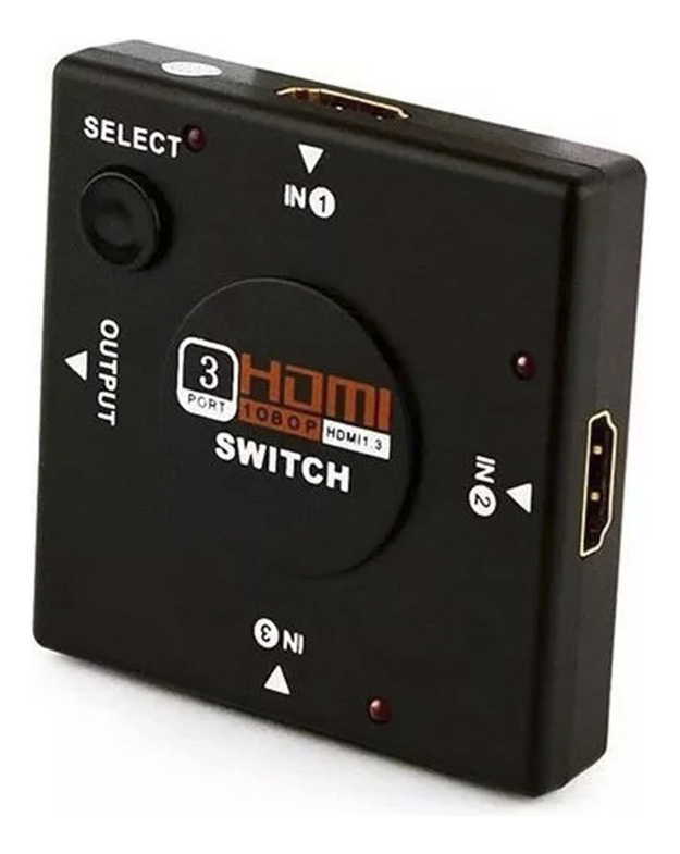 Switch Chaveador Hdmi 3x1 Full Hd 1080p