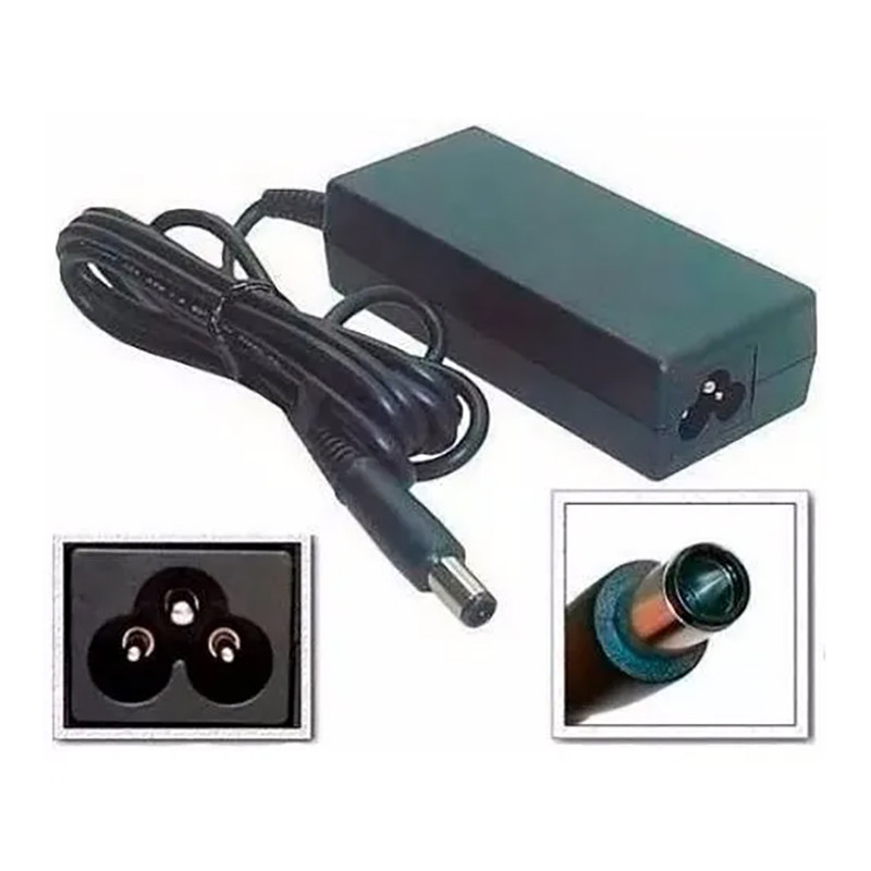 Fonte de Notebook Compatível com HP 65W Plug 7.4mm x 5.0mm 18,5V 3.5A