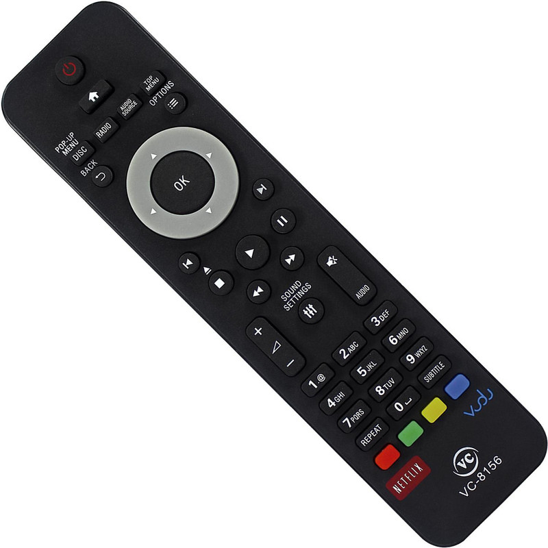 Controle Remoto Compatível Com Tv Philips Led Vc-8156 LE-7517
