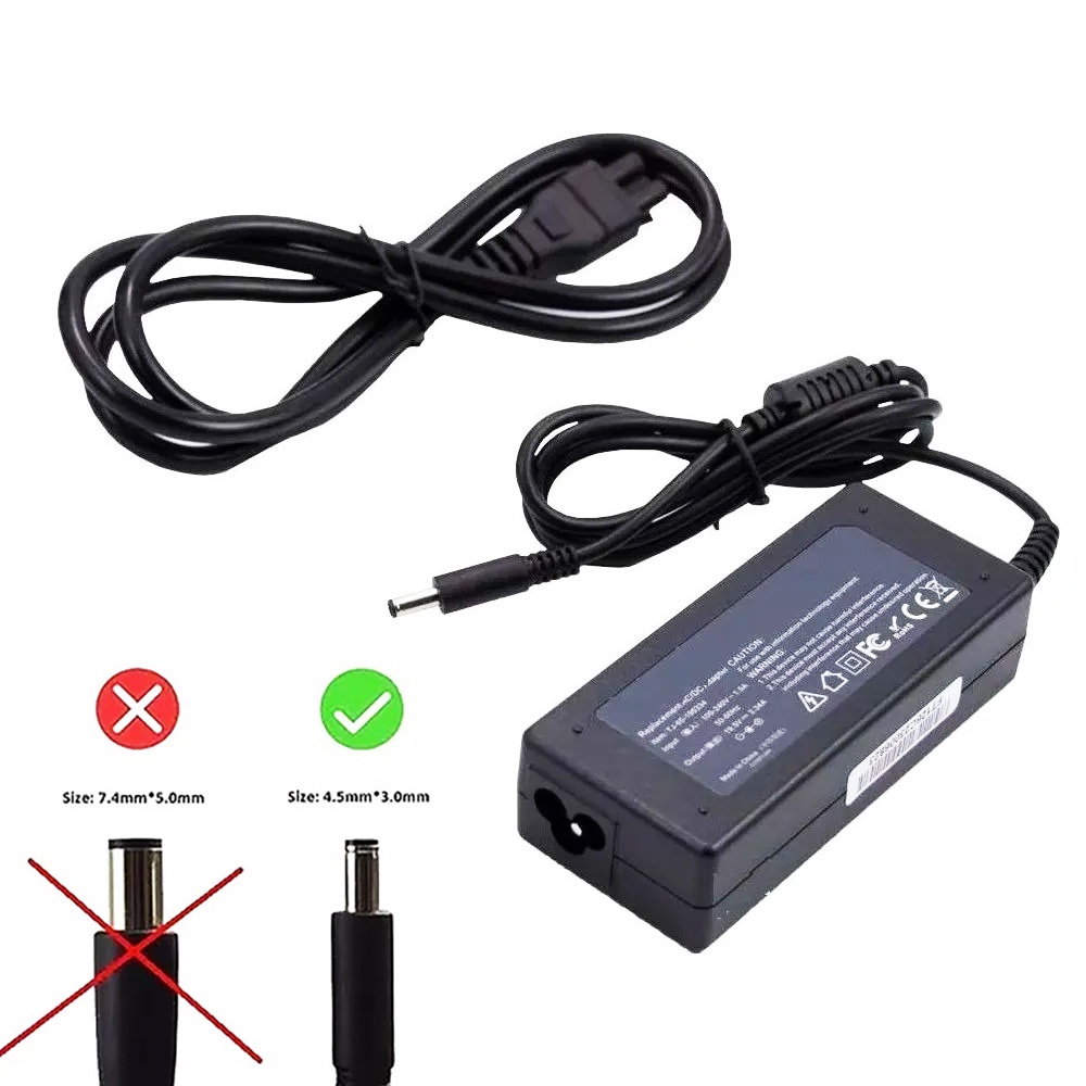 Fonte Compatível com Dell 19.5V 3.34A 65W Conector: 4.5mm x 3.0mm