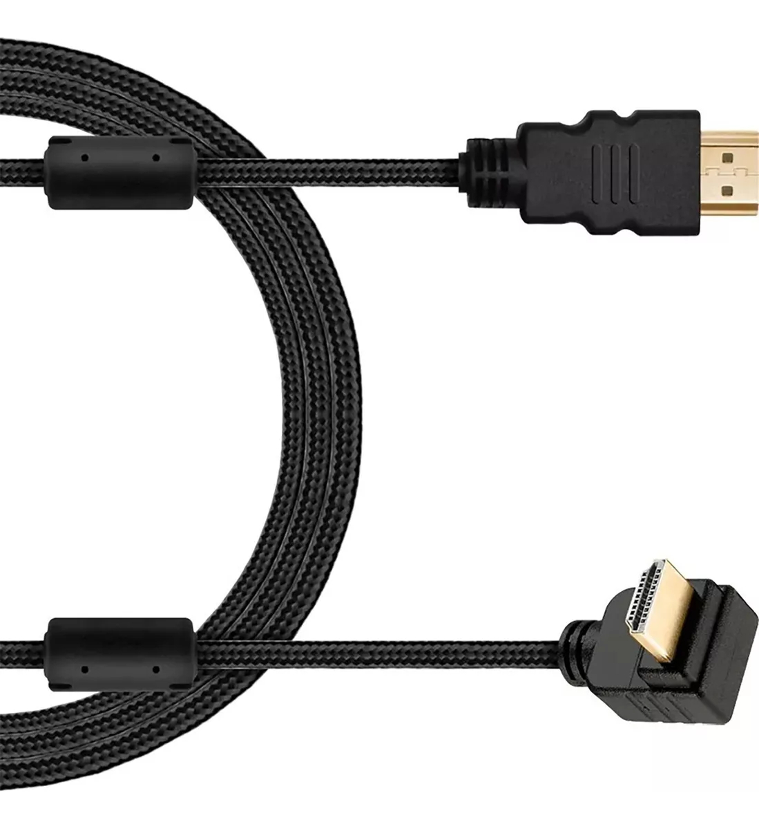 Cabo Hdmi 90 Graus 1,5m Para Tv Led Qled Full Hd Na Parede