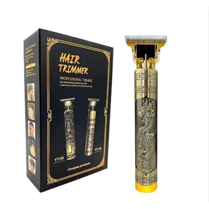 Máquina Profissional Dragão Acabamento Sem Fio Cabelo Barba Pezinho Personalizada