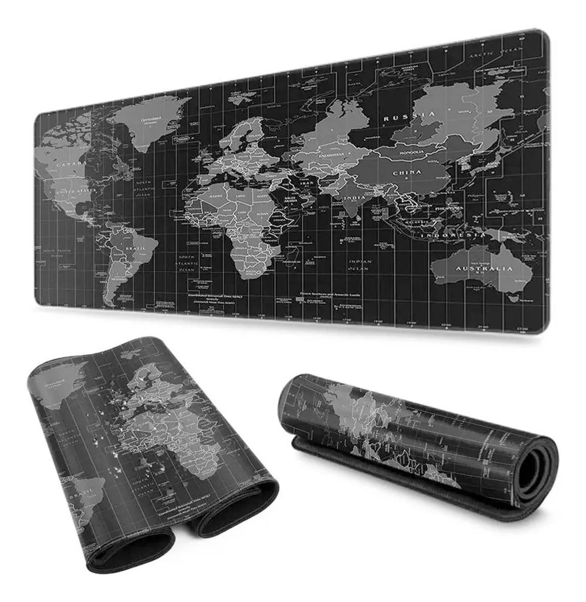 Mousepad Gamer Mapa Mundi Extra Grande 90x40 Cm Profissional